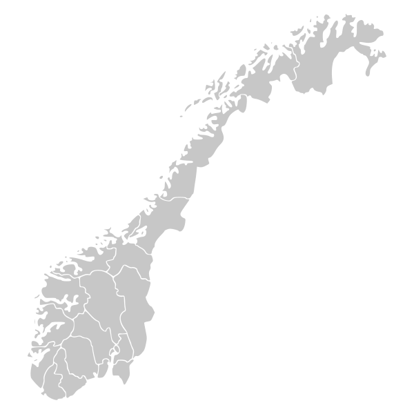 Kart over Norge